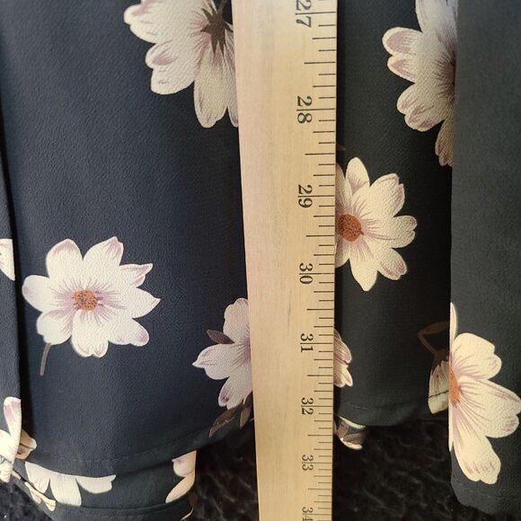 Renee Adams Limited Womens Skirt Multicolor Size Medium 100% Polyester Buttons - Picture 4 of 12